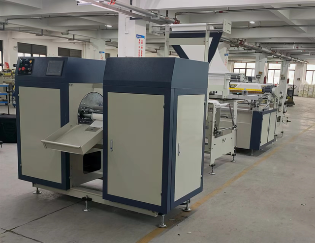 Automatic Double Folding Garbage Rolling Bag Making Machine