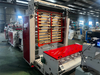  Two Lines Fully Automatic Plastic PE T-shirt Bag Making Machine for 1 Jumbo Film 
