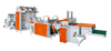  Two Lines Fully Automatic Plastic PE T-shirt Bag Making Machine for 1 Jumbo Film 