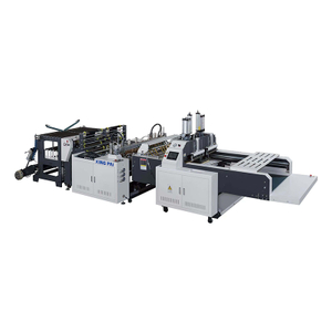 Single Line Automatic Heat Sealing And Heat Cutting T-shirt Bag Making Machine 350pc/min