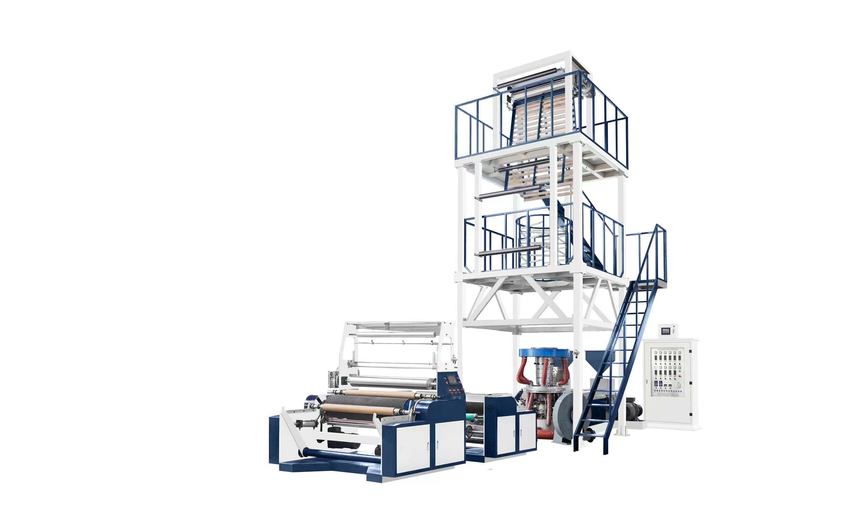 AB Two Layers Co-extrusion Plastic PE Nylon Film Blowing Machine 