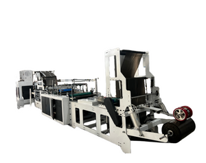 overlap draw type rolling drawstring interleave type garbage plastic bag making machine