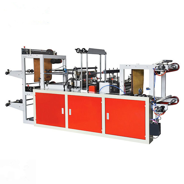 Double Lines Core And Coreless Roll To Roll Bag Making Machine 