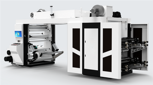  High Speed 4 Colors Stack Flexo Printing Machine 120m/min with Chamber Doctor Blade (casting Base Wall 75mm) 