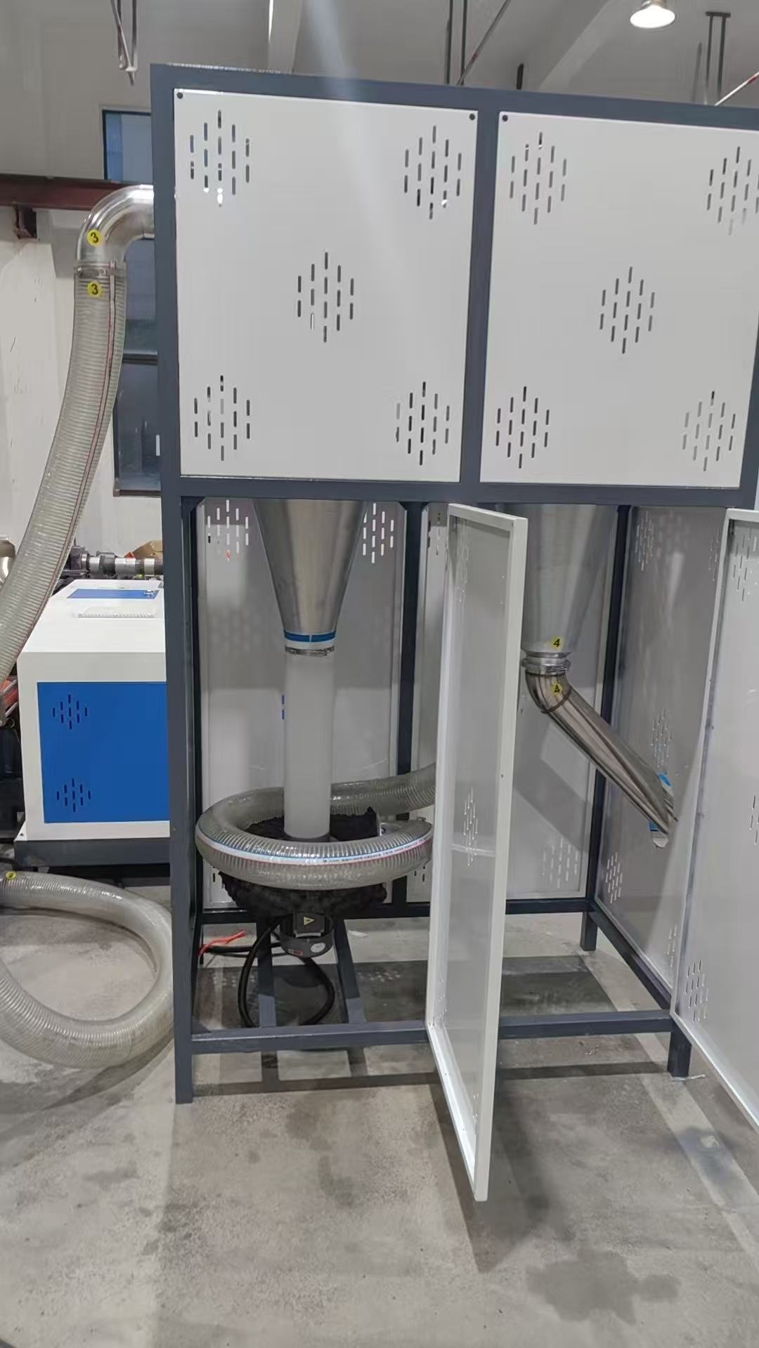 PE PP ABS PS Eco Friendly Air Cooling Avfallsfilm Resirkuleringsmaskin 